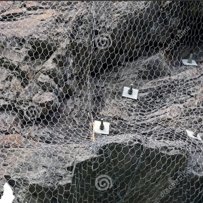 Standard Size Mesh 8 X 80mm(w) X 120mm (H) Zinc-Al Alloy 2.7mm 2m X 50m Gabion Wire Mesh Roll
