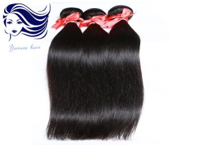 China Jet Black Virgin Cambodian Hair Extensions Micro Weft Silk Straight for sale