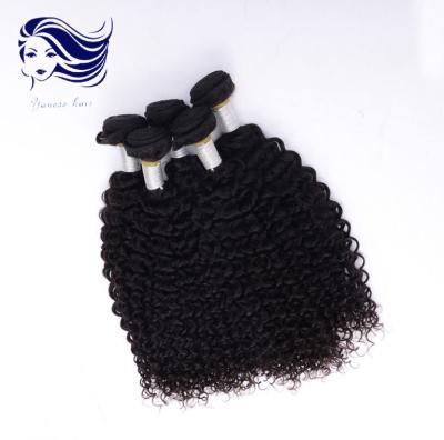 中国 自然な レミ の等級 6A のバージンの毛ジェリーのカールの人間の毛髪の織り方 販売のため