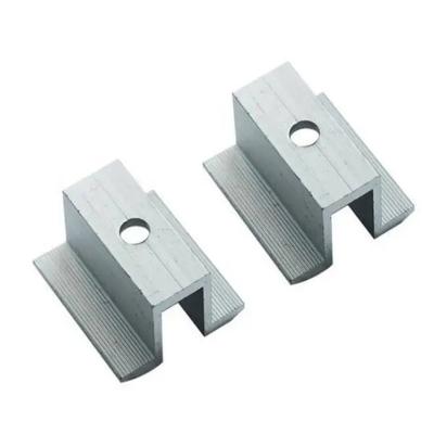 China Aluminium Solar Panel Installation Brackets PV Roof Mounting Mid Clamp End Clamp for sale