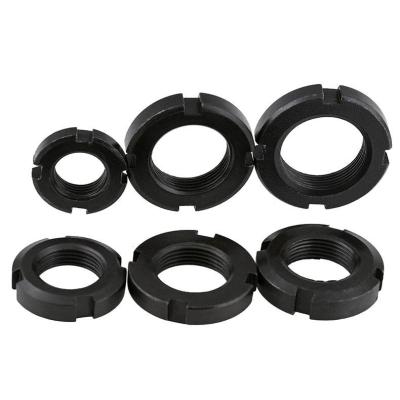 China M10-M52 Grade 4.8 Alloy Steel Black Oxide Lock Nuts For Metal Conduit Fittings for sale