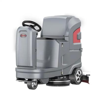 China YZ-X6 Floor Washer Scrubber Machine Battery Powered Industrial Floor Scrubber Ride On for sale