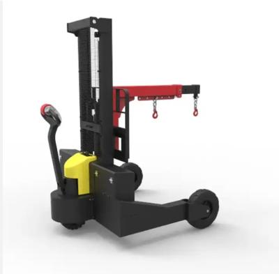 China Mini Hydraulic Full Electric Stacker crane Electric Floor Crane for Bag for sale