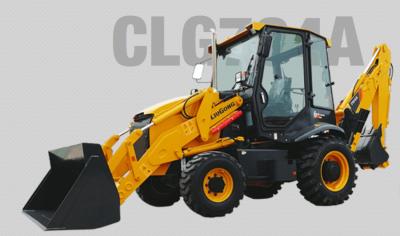China 75KW 8 ton Loader Mini Backhoe Loader CLG764A 4x4 Backhoe Excavator Loader for sale