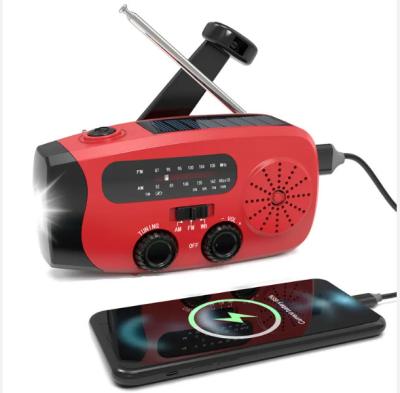 China Portable Solar Weather Radio Emergency Earthquake Flashlight for sale