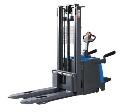 China Stand Up Logistics Machines Battery Powered Electric Pallet Truck Stacker ODM for sale