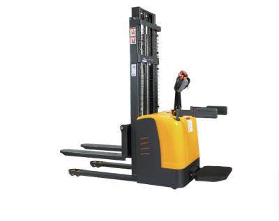 China Warehouse Logistics Machines Full Electric Pallet Stacker OEM With Adjustable Fork for sale