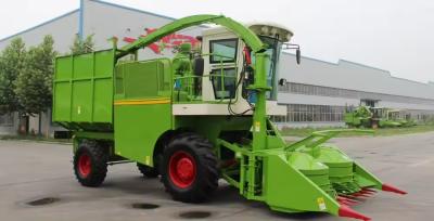 China Double Rows Corn Stalk Silage Forage Harvester Machine Napier Grass Forage Harvester Mounted Silage Harvester for sale