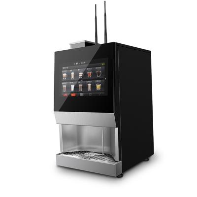 China Máquina comercial de café expreso con efectivo / pago móvil / moneda en venta