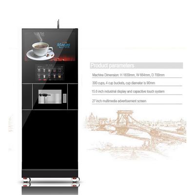 China Coin / Currency Operated Brewed Coffee Vending Machine For Small Business for sale