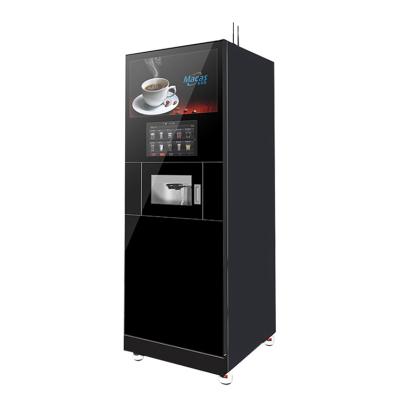 China 27 pulgadas de pantalla de publicidad de frijoles a la taza máquina expendedora de café para la oficina en venta