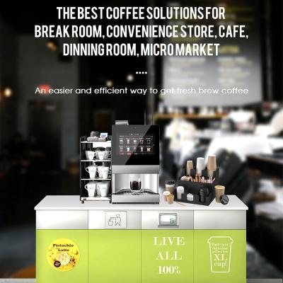 China Protocolo MDB Autoservicio Máquina de venta de café de escritorio para negocios en venta