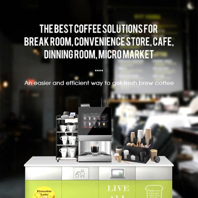 China WIFI 4G Commercial Coffee Vending Machine Automatic Espresso Coffee Machine for sale