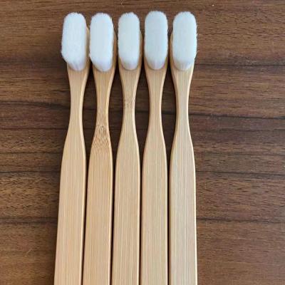 China Adult Natural Dupont Bristle Charcoal Bamboo Toothbrush For Travel for sale