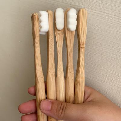 China 100% Natural Organic Eco Friendly Bamboo Toothbrush 193mm Biodegradable for sale