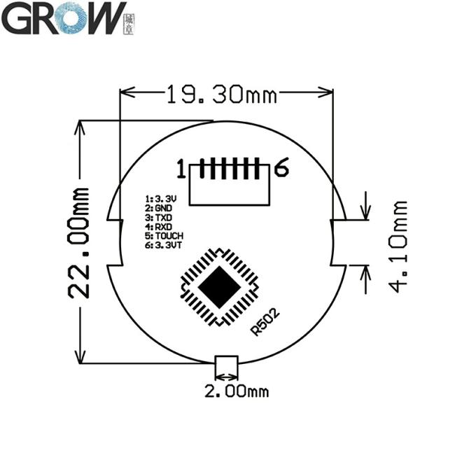 Grow K202+R502-a DC12V Fingerprint Access Control Board