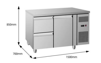 China Sotana GN under counter copper SUS201 commercial kitchen refrigerator air-cooled fresh for sale