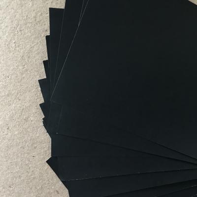 China Wood Pulp Recycled 80g 110g 150g Black Cardboard Paper For Jewelry Box for sale