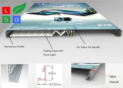 China Profundidade ultrafina 65 mm LED tecido caixa de luz quadro 6500K para exibição de loja interior à venda
