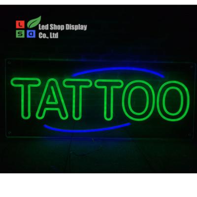 China Tatuagem Sinal de neon personalizado Decoração interior e exterior LED Sinal de neon Sinal acrílico à venda