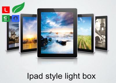 China Ipad Style Lighted LED Poster Frames 2800LUX Brightness For Wall Graphic Display for sale