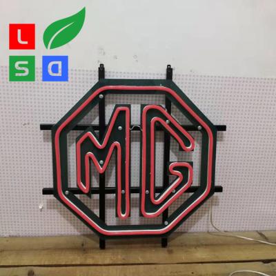 China Hand, die kundenspezifischen Metallrahmen Logo Neon Signss 8x16mm Neongeschäfts-Zeichen macht zu verkaufen