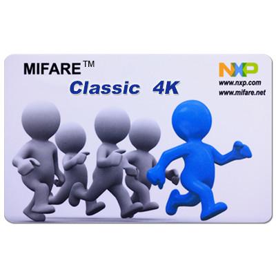 Китай Смарт-карта ® Classic 4K с бесконтактной чип-картой RFID для контроля доступа или членства продается