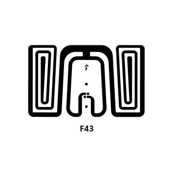 中国 Impinjiモンツァ4の破片が付いている習慣26*16mm F43 RFID UHFの象眼細工/RFIDの乾燥した象眼細工 販売のため