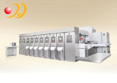 China Impressão ondulada totalmente automático da parte inferior da máquina da cartonagem à venda