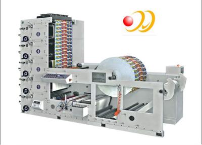 China Paper Cup / Label 4 Color Flexographic Printing Machine With Ceramic Anilox Roller for sale