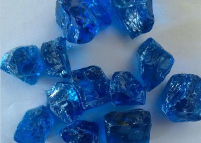 China LANDSCAPING GLASS ROCK-aqua blue for sale