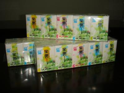 China 10 sheets Mini Pocket Tissue Packs , Customized Embossing Handkercheirf paper for sale