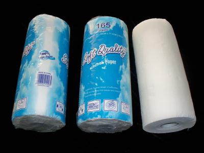 China Virgin Wood Pulp Kitchen Paper Towel Tissue 28 cm x 23 cm x 2 Ply x 90 Sheets / Roll for sale