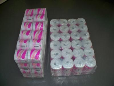 Chine 2 Ply Standard  White Virgin Pulp Small Toilet Roll Bath Tissue à vendre