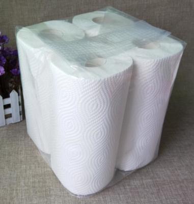 China Customized White Kitchen Paper Hand Towel Tissue of Zero Bleaching for sale