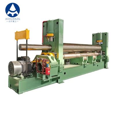 China PLC hidráulico universal da máquina de dobra da placa de 3 rolos do rolo superior à venda
