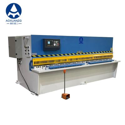 China Máquina de corte de chapas metálicas de espessura de 6 mm Chapa 3200 mm Máquina de corte por balanço hidráulico CNC à venda