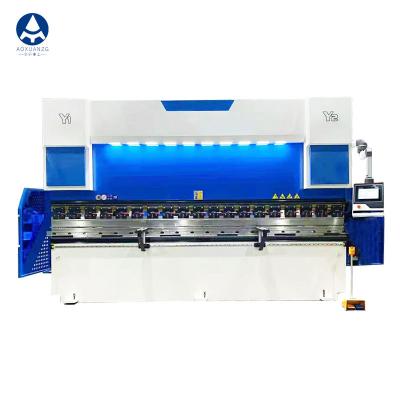 China 395mm Hydraulic CNC Press Brake Delem DA53T Blue White Bending Machine 8 Times/Min for sale