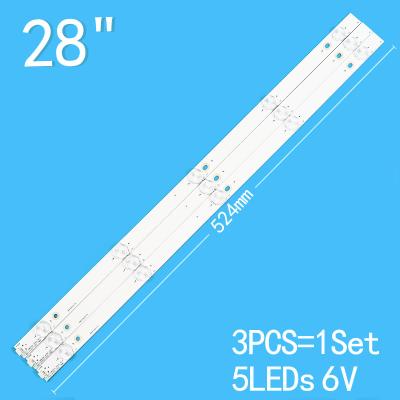 China 28inch Tcl Tv Backlight Replacement For H28V9900 H28VPP00 4C-LB280T-YH2 4C-LB280T-YH1 T0T-28B2550-3030C-5S1P for sale