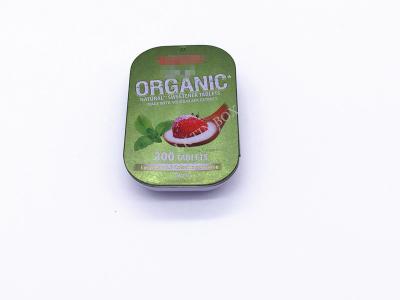 China As hortelã originais da vitamina adoçam as tabuletas que deslizam caixas da lata com gravação e inserção do metal à venda