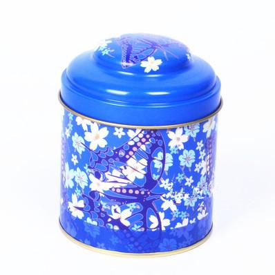 China Color modificado para requisitos particulares caja redonda barata del té del metal de la caja de la lata del té del inglés de D84 X 80m m en venta