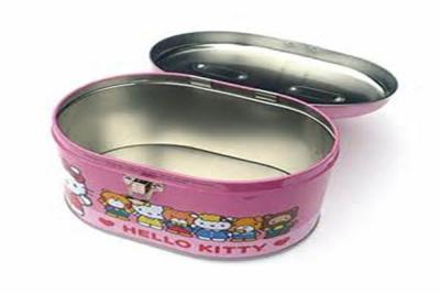 China Customized Design Metal Cosmetic Tins Candy Oval Fancy Tin Box With Logo for sale