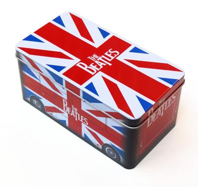 Китай Офсетная печать кантайнерс 4к коробки олова подарка стиля Беатлес прямоугольная/олова продается