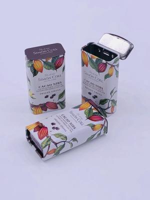 China Rectangular Tin Containers For Mint / Biscuits 4c Offset Printing for sale