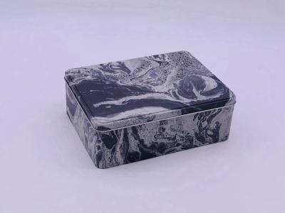 China Large Size Gift Storage Rectangle Tin Box / Metal Package Box for sale