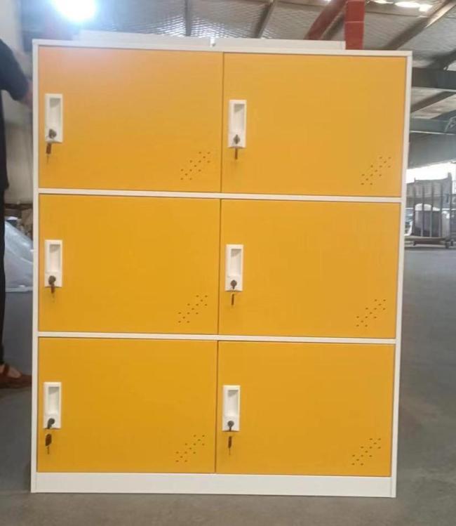 Customized blue mini steel almari designs school students Singapore metal storage small lockers with 4 doors