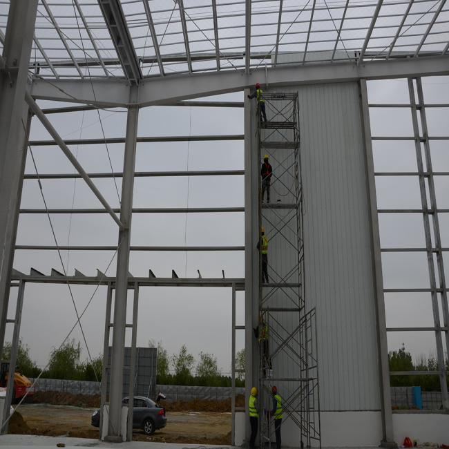 Steel structure construction process