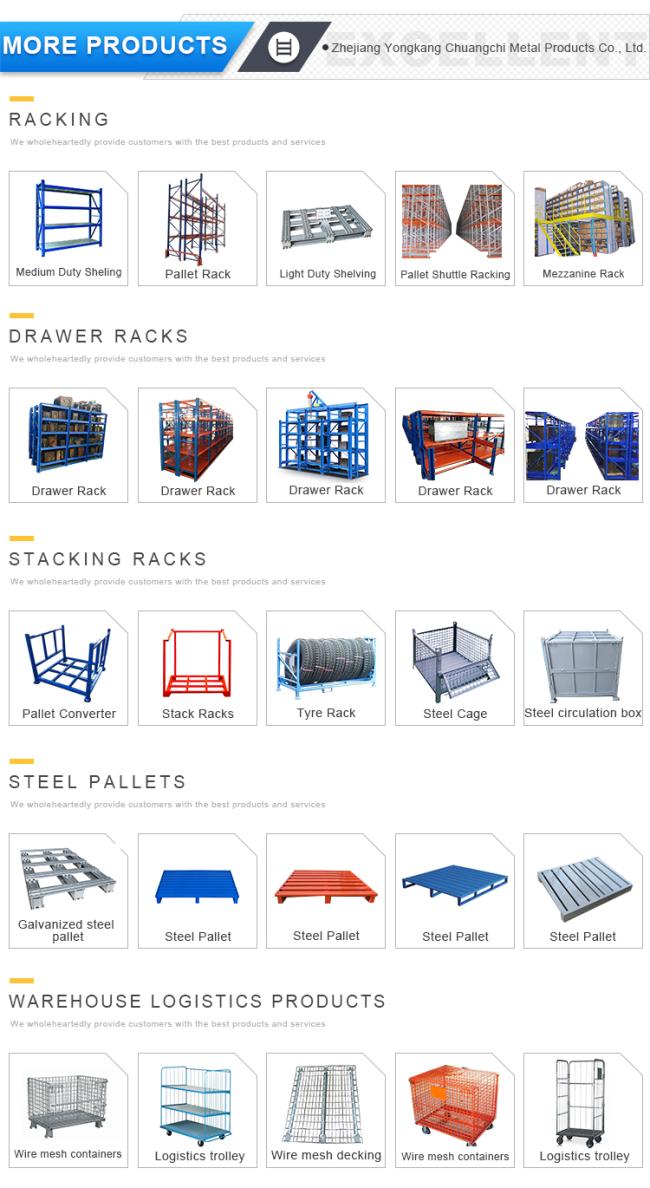 High Quality Industrial Foldable Wire Metal Pallet Cage Folding Stackable Storage Container