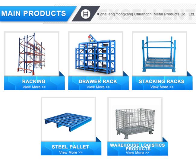 High Quality Industrial Foldable Wire Metal Pallet Cage Folding Stackable Storage Container