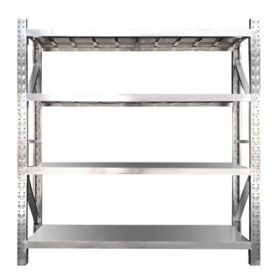 China 304 Stainless Steel Storage Rack Warehouse Light Rust Proof Iron Rack for sale